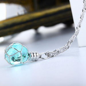 Glow In the Dark Crystal Charming Necklace - SexyBling