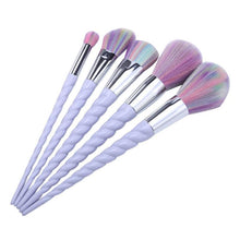 Load image into Gallery viewer, Rainbow Unicorn Makeup Brushes Set - SexyBling
